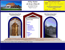 Tablet Screenshot of holynameofjesus.com